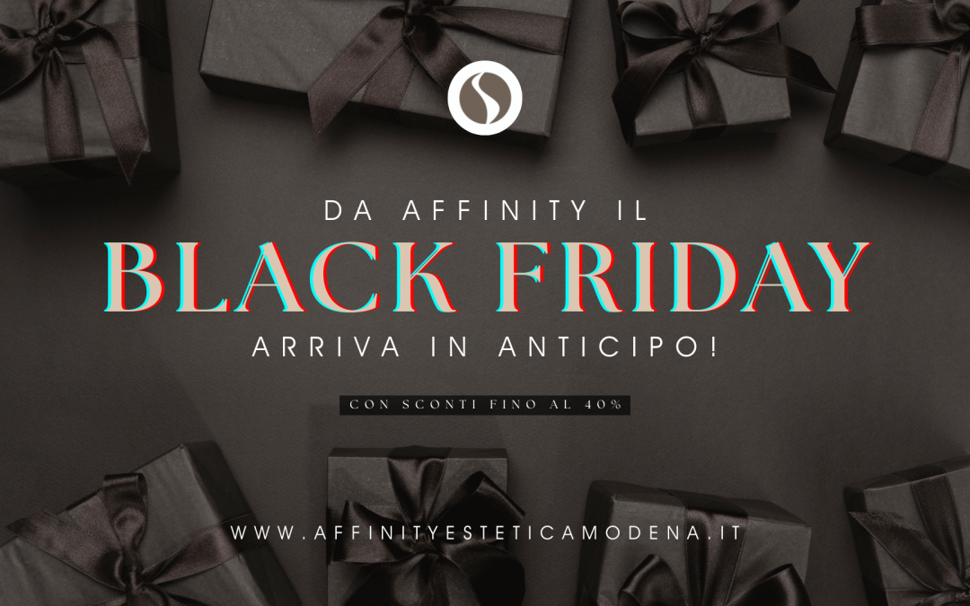 Da Affinity arrivano gli sconti di Novembre: fino al 40% sui nostri prodotti!